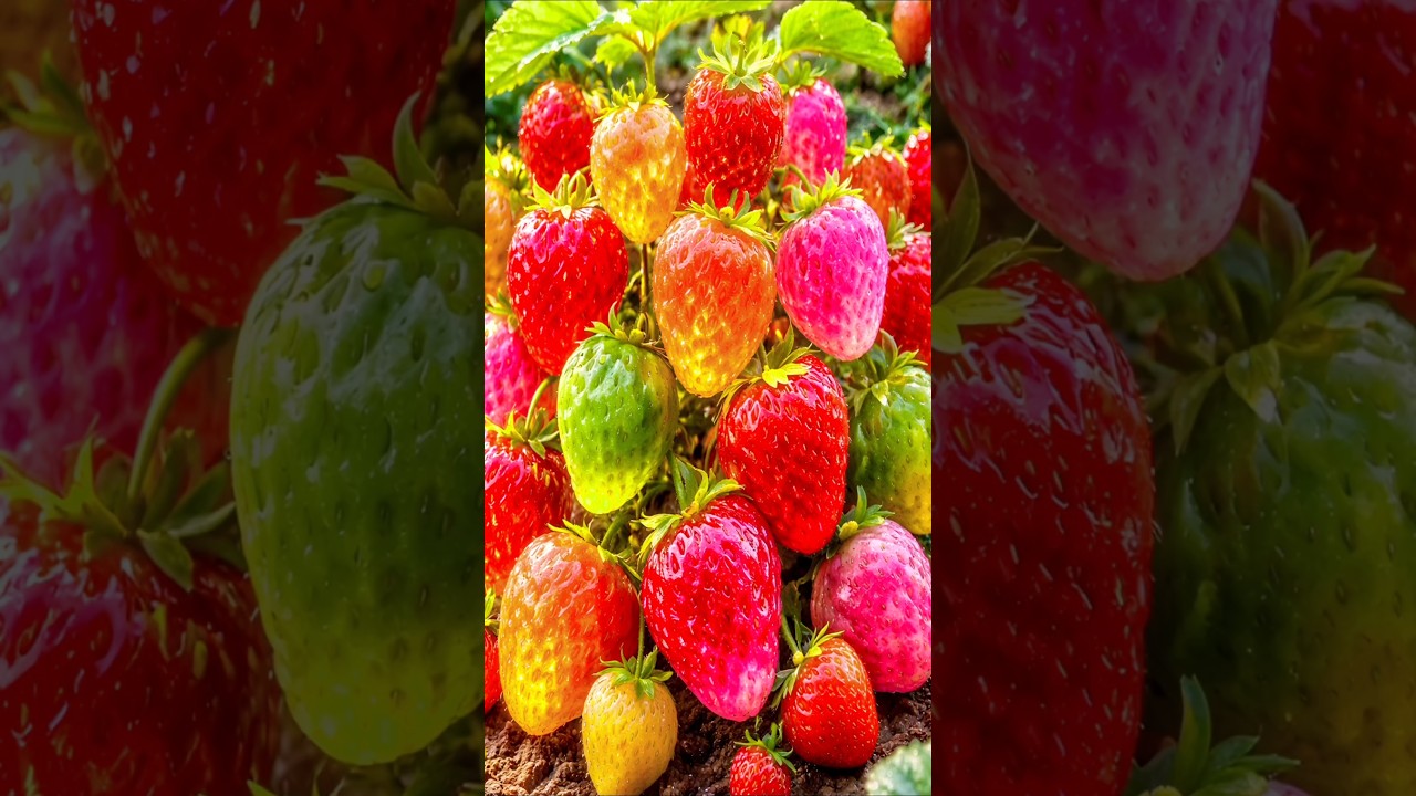 Easy and fast techniques for growing and propagating strawberry trees #garden #fruits  #nature