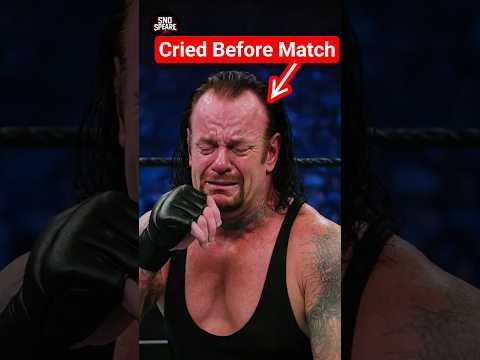 Why Undertaker Cried Before His Match? #wwe #undertaker