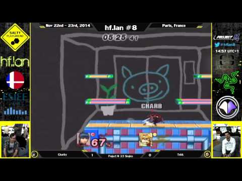 hf.lan 8 - Charby (Marth) Vs. Tekk (Fox) - Project M Singles Winners Quarter Final