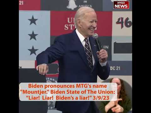 Biden: brought down inflation 7 months in a row; “former President and maybe the future President.'