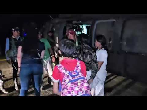 Rescate aéreo en Hato Corozal permitió salvar a una familia atrapada por las inundaciones