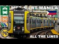 Manila Urban Rail All The Lines LRT MRT PNR 2022 4K