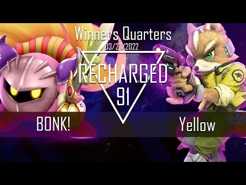 Recharged #91 Winners Quarters - BONK! (Meta Knight) vs Yellow (Fox) - SSBU Tournament