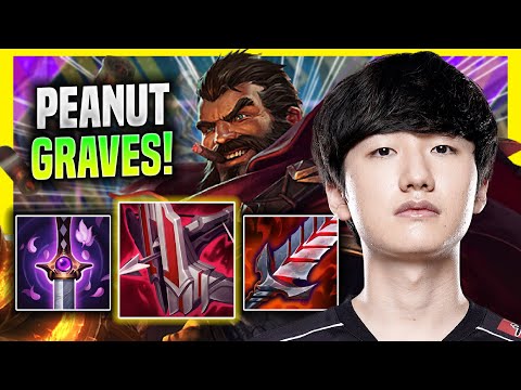 PEANUT IS A MONSTER WITH GRAVES! - GEN Peanut Plays Graves JUNGLE vs Nocturne!