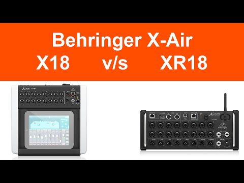 Differences between Behringer X18 and XR18