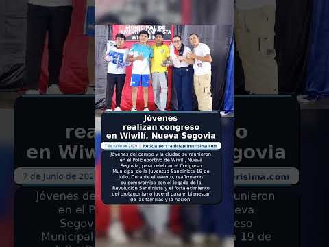 Jóvenes realizan congreso en Wiwilí, Nueva Segovia