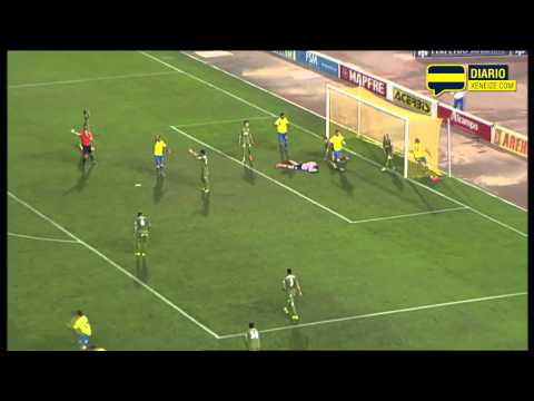 Gol de Araujo al Sporting de Gijón (1-1)