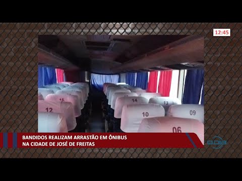 Bandidos realizam arrastão em í´nibus em José de Freitas 19 01 2021