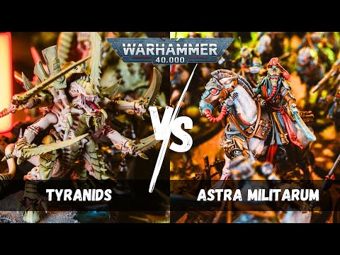 Tyranids vs Death Korps of Krieg / Warhammer 40,000 Battle Report