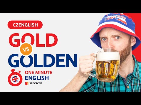 ONE MINUTE ENGLISH!  Gold or Golden? (EPISODE 102)