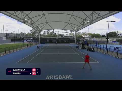 Katarina Zavatska (UKR) vs Emerson Jones [2] (AUS) // 3-6 6-3 3-6 // W50 Brisbane // 2nd Round
