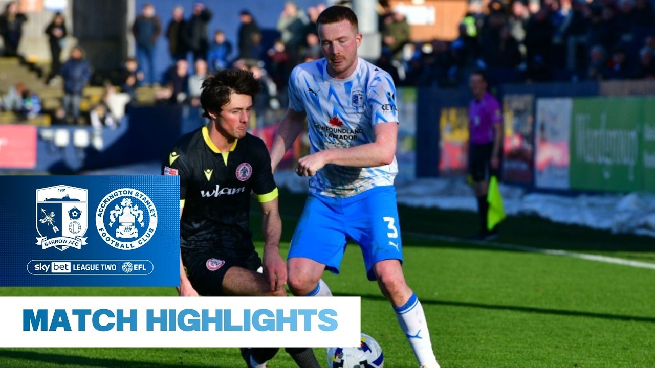 Barrow A vs Accrington Stanley Highlights