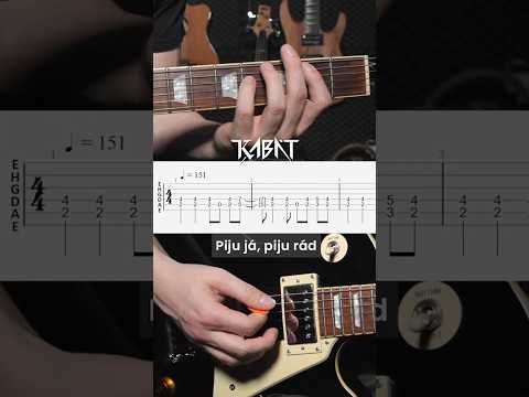 KABÁT - Piju já, piju rád (Gitarový Riff)
