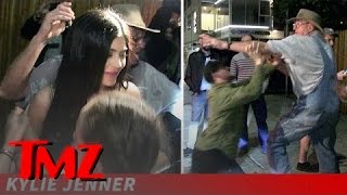 Kylie Jenner Stops for Young Fans This Time, But Grandpa Brawls with Photogs! | TMZ