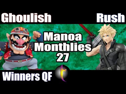 MM27 Singles: SSB Wii U - WQF - Ghoulish vs Rush