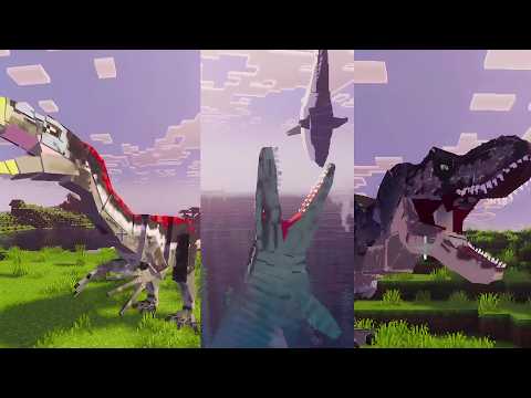Jurassic World Saga 3.0 in Minecraft || All dinosaurs