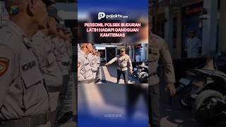 PERSONIL POLSEK BUDURAN LATIH HADAPI GANGGUAN KAMTIBMAS
