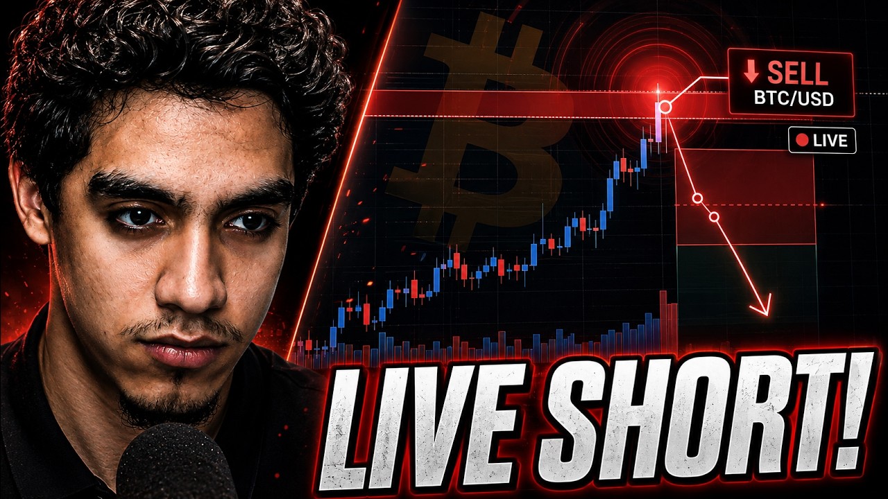 Shorting & Live Trading Bitcoin (New Trade)🚨
