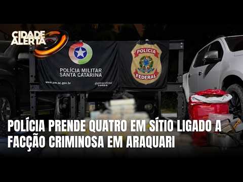 Polícia prende quatro pessoas em sítio de facção em Araquari
