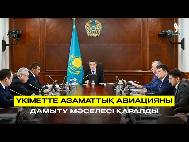 Үкіметте азаматтық авиацияны дамыту мәселесі қаралды