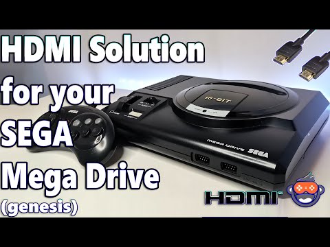 Set up your Sega Mega drive Easy Affordable HDMI Solution - By LevelHike