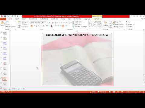 CONSOLIDATED CASHFLOW