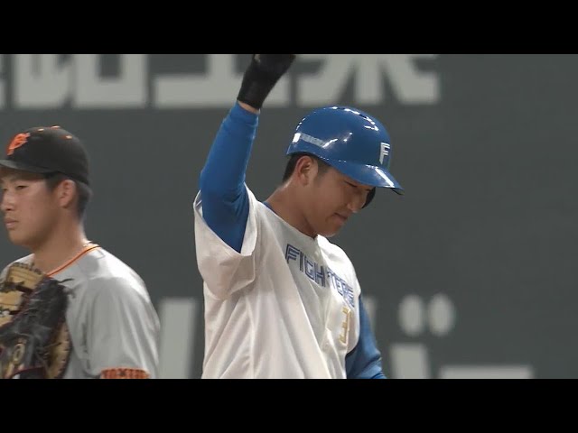 【1回裏】ファイターズ・有薗直輝 オープン戦初打席で初ヒットを放つ!! 2022年3月5日 北海道日本ハムファイターズ 対 読売ジャイアンツ