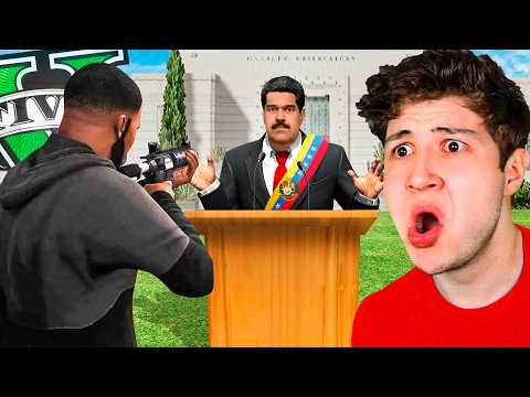 This is what happens if you kill the President of Venezuela in GTA 5... 🇻🇪🔫 (Mods)