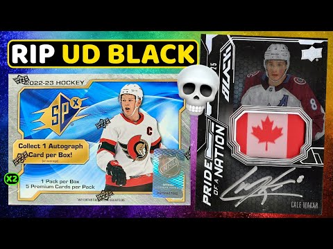 WHAT'S HAPPENING WITH UD BLACK?!? - Opening 2 Boxes of 2022-23 Upper Deck SPx Hockey Hobby