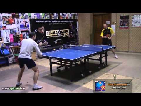 SPINLORD Sternenfall OX - BH attack with long pips, table tennis technique