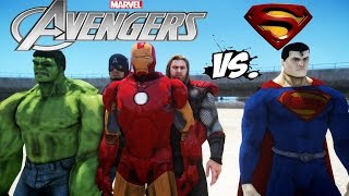 THE AVENGERS VS SUPERMAN - IRON MAN HULK THOR CAPT