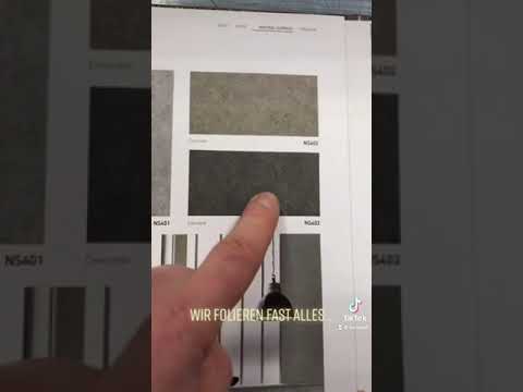 Folie mit Optik und Haptik für Möbel, Boden, Wände, etc…