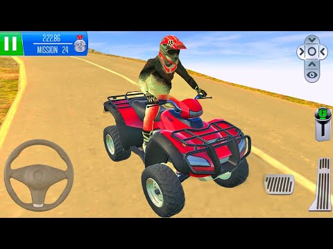 ATV Taxi Bike High Hill Mountain Racing Game | Atv Bike Games | Bike Parking Game 3D