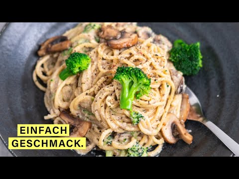 Die LECKERSTE vegane cremige Pasta mit Pilzen #veganuary