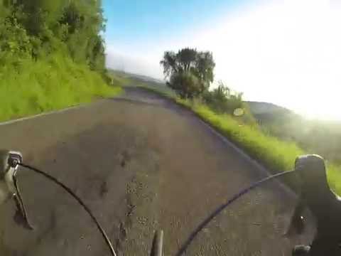 Abfahrt mit dem Rennrad nach Niederhofen