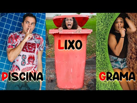 PIQUE ESCONDE COM LETRAS DO ALFABETO NA MANSÃO! - (CAMUFLADOS)