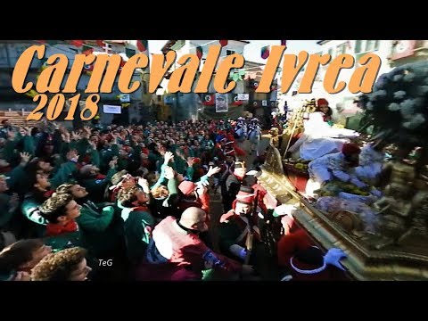Corteo storico in Borghetto - 4K 360° - Carnevale Ivrea 2018