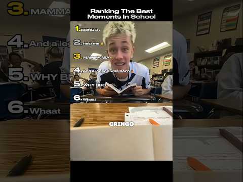 Ranking The Best Moments In School