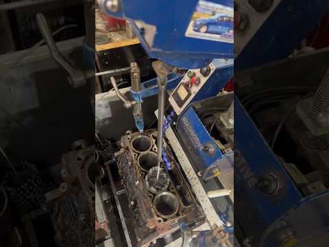 Crazy machine! #ball #hone #jump #up #down #fun #machine #shop #learning #ls #chevy #engine #america