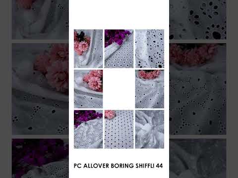 White Schiffli Fabric