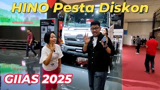 Promo Giias 2025. HINO 500 dan HINO 300 Harga Makin Murah. Banyak Diskon Dan Voucher Jutaan.
