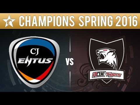 CJ Entus vs ROX Tigers - League Of Legends S6 LCK Spring 2016 Game 1