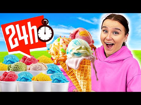 1 Tag lang nur EIS ESSEN ! 🍧🤤 (alle Sorten kaufen) - Celina