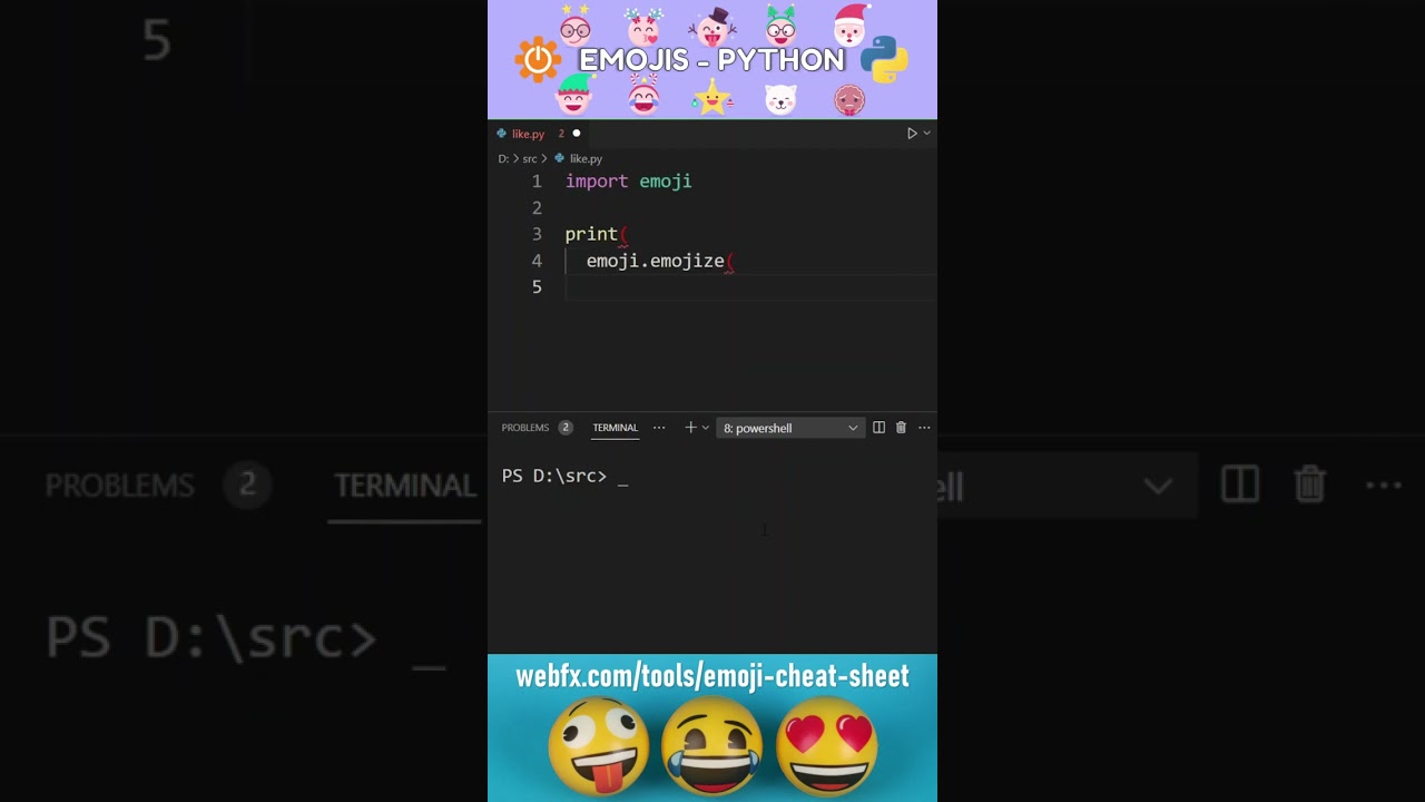 How to Print Emoji in Python #shorts #coding