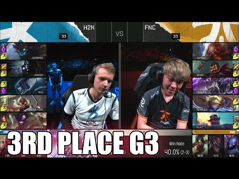 Fnatic vs H2K Gaming | Game 3 for 3rd Place S6 EU LCS Spring 2016 Playoffs | FNC vs H2K G3 1080p