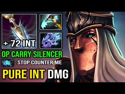 MAX Speed Pure INT DPS Carry Silencer with Moon Shard Super Hit Like a Truck EZ Counter ALL Dota 2