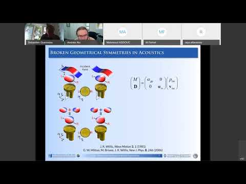 MetaMAT's 4th webinar 30.06.2020 - Broken Symmetries in Acoustic and Mechanical Metamat - Andrea Alù