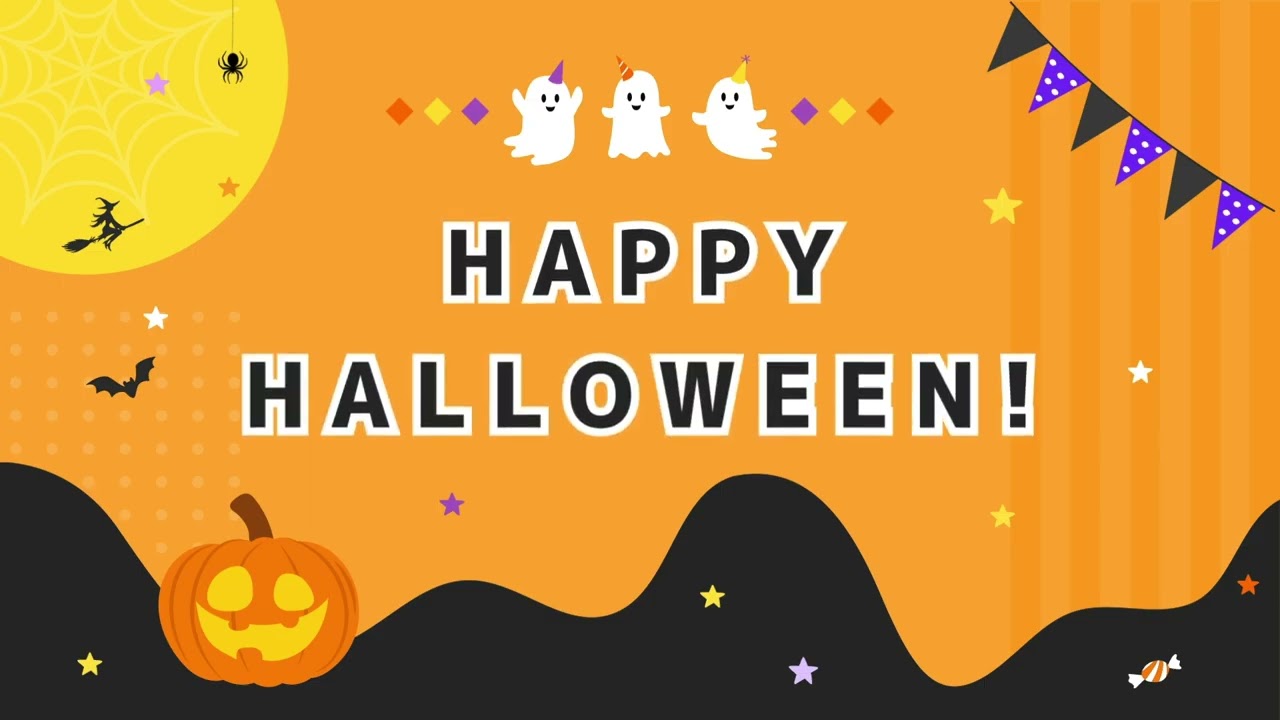 2 Hours of Cute & Cozy Halloween Background 🎃 | Halloween Wallpaper with Fun Music