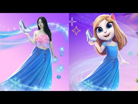 Imitate Angela to Buy Shoes - My Talking Angela 2 In Real Life