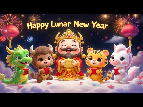 HAPPY LUNAR NEW YEAR 🏮🐲CHINESE NEW YEAR SONG| HAPPY NEW YEAR SONG